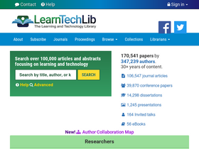 'learntechlib.org' screenshot