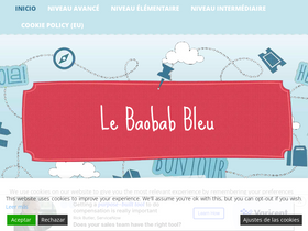 'lebaobabbleu.com' screenshot
