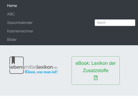 'lebensmittellexikon.de' screenshot
