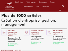 'leblogdudirigeant.com' screenshot