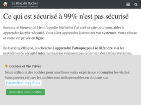'leblogduhacker.fr' screenshot