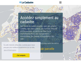 'lecadastre.com' screenshot