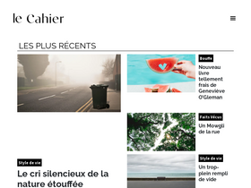 'lecahier.com' screenshot