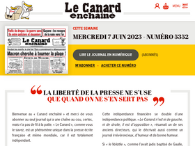 'lecanardenchaine.fr' screenshot