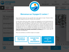 'leclercvoyages.com' screenshot