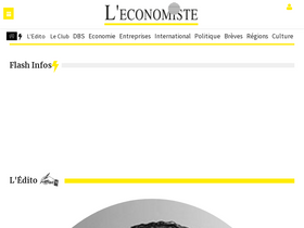 'leconomiste.com' screenshot