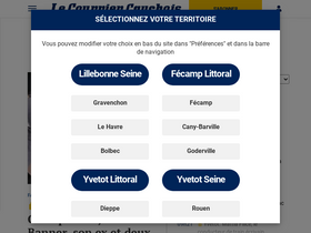 'lecourriercauchois.fr' screenshot