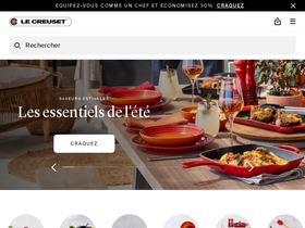 'lecreuset.fr' screenshot