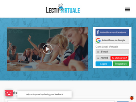 'lectii-virtuale.ro' screenshot