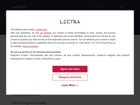 'lectra.com' screenshot