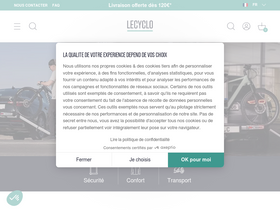 'lecyclo.com' screenshot