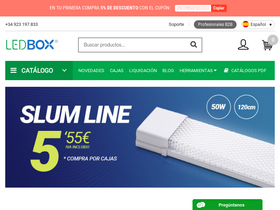 'ledbox.es' screenshot