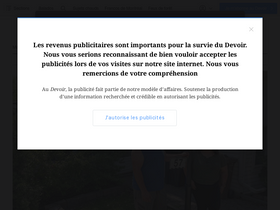 'ledevoir.com' screenshot