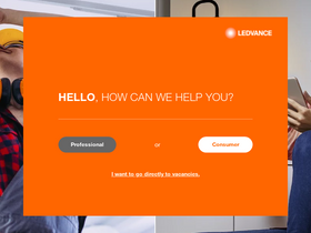 'ledvance.com' screenshot