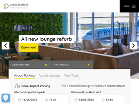 'leedsbradfordairport.co.uk' screenshot