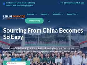'leelinesourcing.com' screenshot