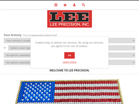'leeprecision.com' screenshot