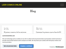 'leercomicsonline.com' screenshot