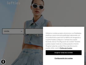 'lefties.com' screenshot
