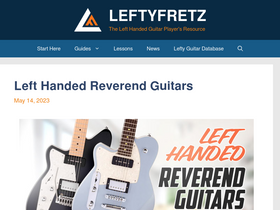 'leftyfretz.com' screenshot