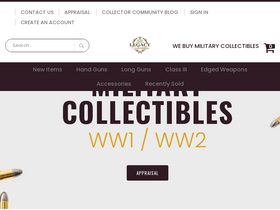 'legacy-collectibles.com' screenshot