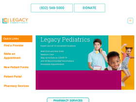'legacycommunityhealth.org' screenshot