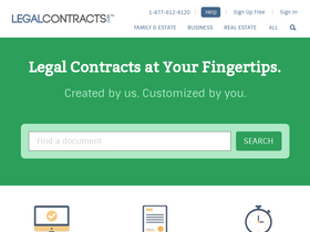 'legalcontracts.com' screenshot