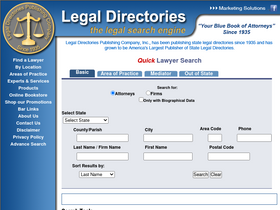 'legaldirectories.com' screenshot