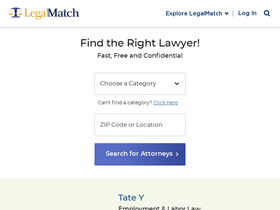 'legalmatch.com' screenshot