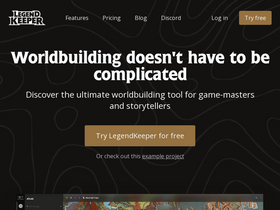 'legendkeeper.com' screenshot