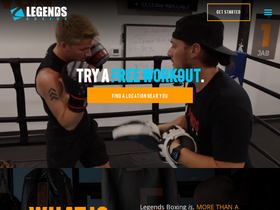 'legendsboxing.com' screenshot