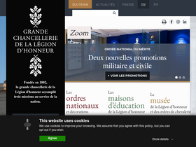 'legiondhonneur.fr' screenshot