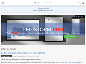 'legistorm.com' screenshot