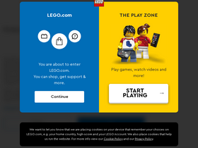 'lego.com' screenshot