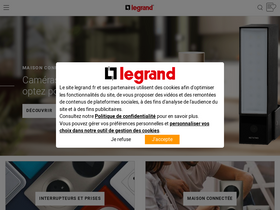 'legrand.fr' screenshot