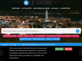 'lehavre.fr' screenshot