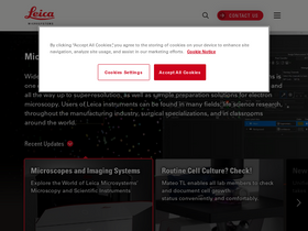 'leica-microsystems.com' screenshot