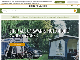 'leisureoutlet.com' screenshot