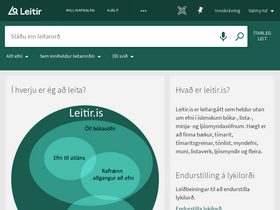 'leitir.is' screenshot