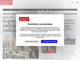 'lejournaldesarts.fr' screenshot