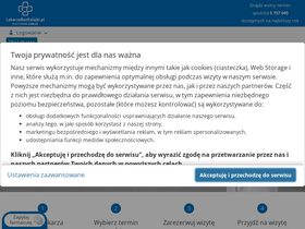 'lekarzebezkolejki.pl' screenshot