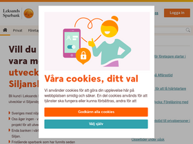 'leksandssparbank.se' screenshot