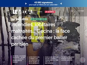 'lemediatv.fr' screenshot