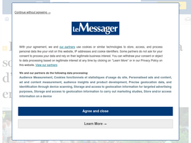 'lemessager.fr' screenshot