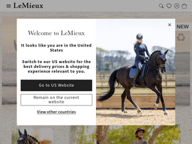 'lemieuxproducts.com' screenshot