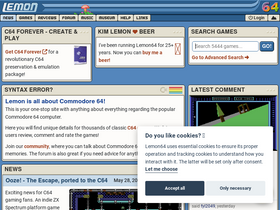 'lemon64.com' screenshot
