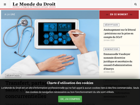 'lemondedudroit.fr' screenshot
