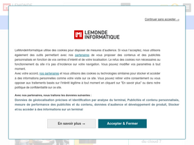 'lemondeinformatique.fr' screenshot