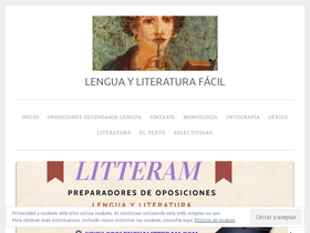 'lenguayliteraturafacil.com' screenshot