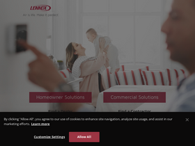 'lennox.com' screenshot
